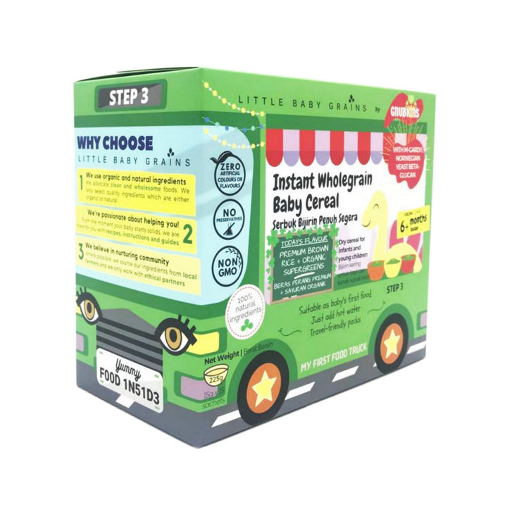 Gnubkins Premium Organic Supergreens Instant Cereal- Step 3