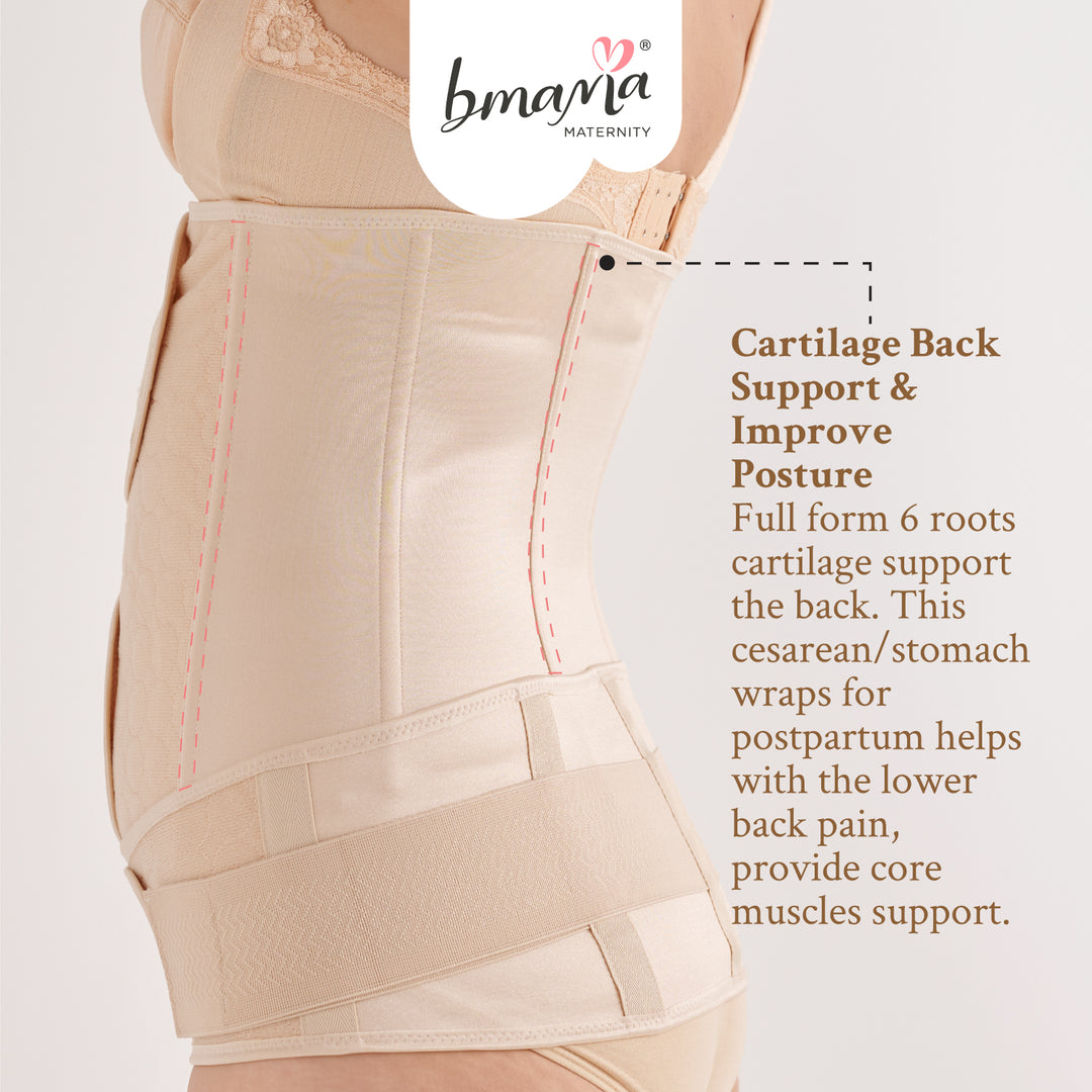 Bmama 2 in 1 Belly and Pelvic Binder Set -Golden Girdle
