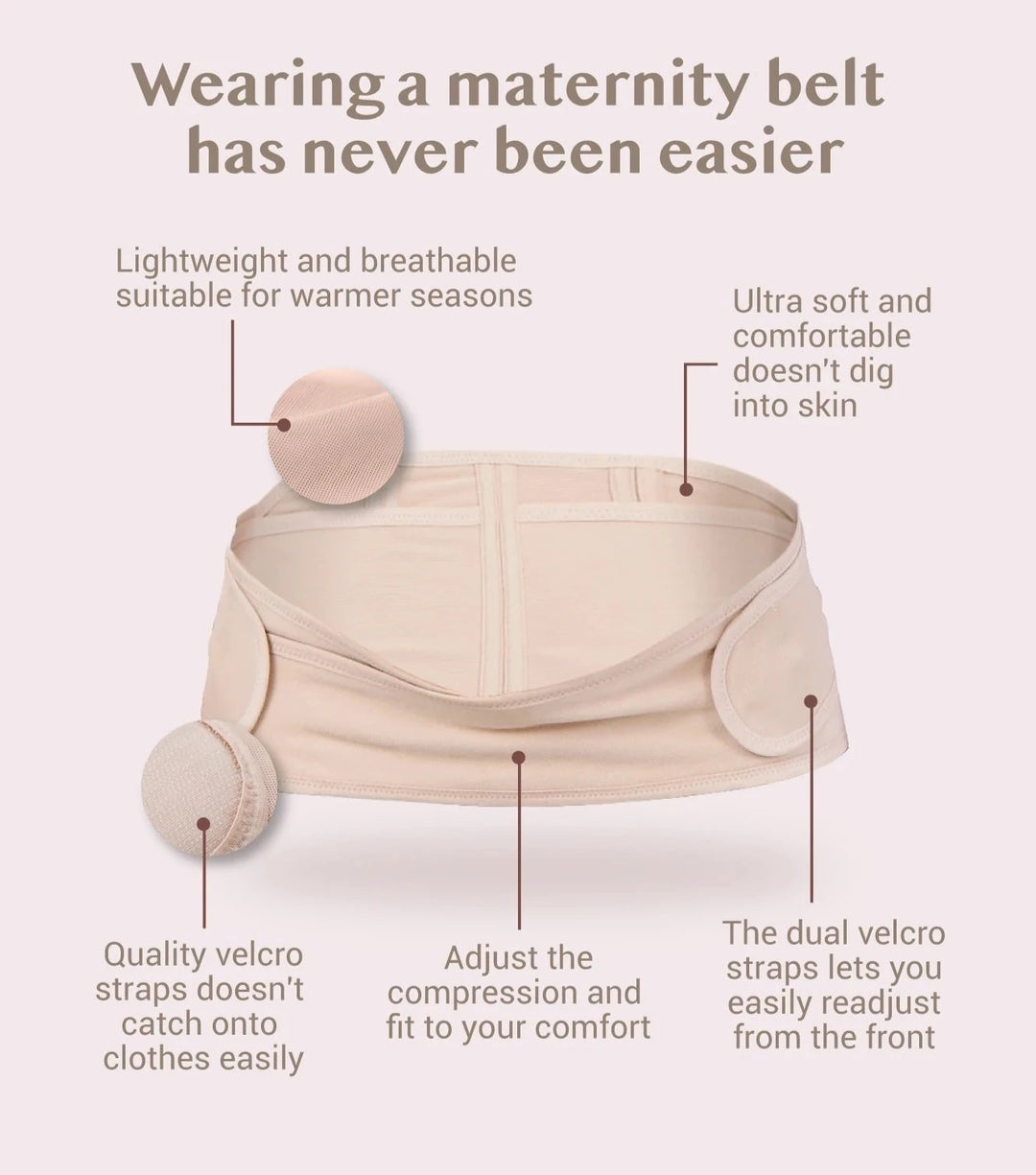 Bmama Love Cradle Maternity Support Belt- Beige