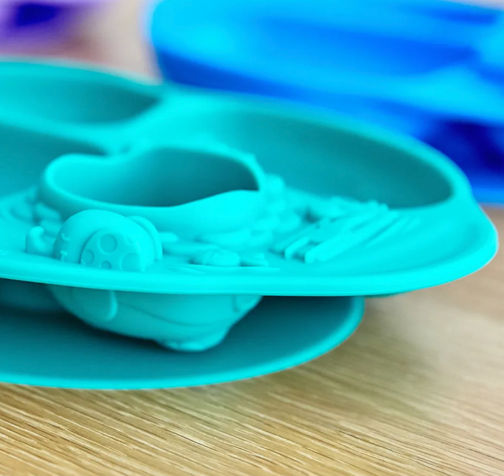 Marcus & Marcus Yummy Dips Suction Divided Plate- Lola