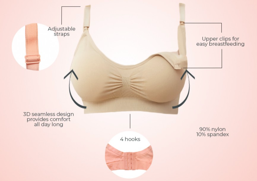 Bmama Nursing Sport Bra- Beige