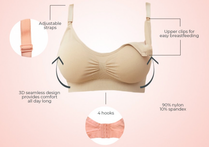 Bmama Nursing Sport Bra- Beige