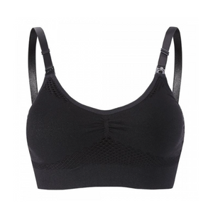 Bmama Hands-Free Pumping and Nursing Sport Bra- Black