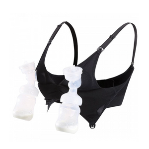 Bmama Hands-Free Pumping and Nursing Sport Bra- Black
