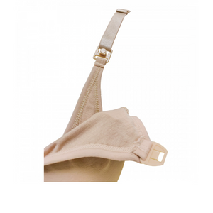 Bmama Hands-Free Pumping and Nursing Sport Bra- Beige