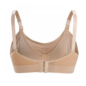 Bmama Hands-Free Pumping and Nursing Sport Bra- Beige