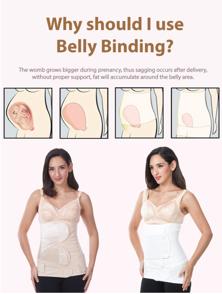 Bmama 2 in 1 Belly and Pelvic Binder Set -Golden Girdle