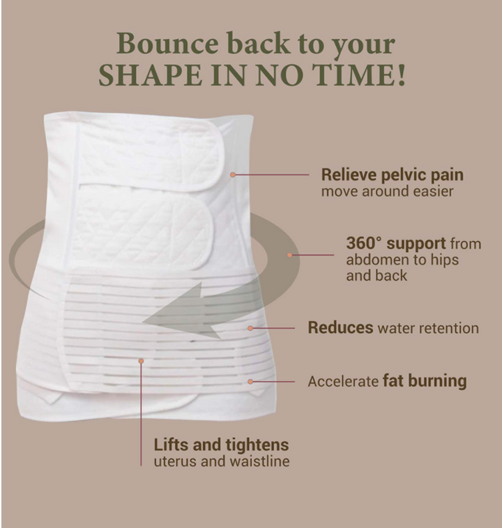 Bmama 3 in 1 Belly Binder Set- 3 Straps