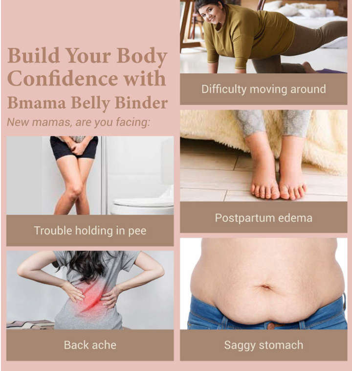 Bmama 3 in 1 Belly Binder Set- 3 Straps