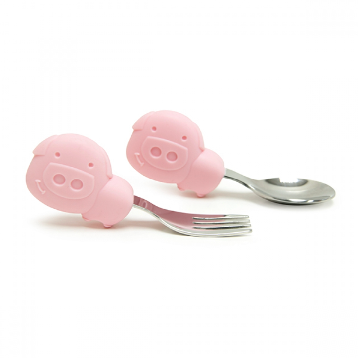 Marcus & Marcus Palm Grasp Spoon & Fork Set- Pokey