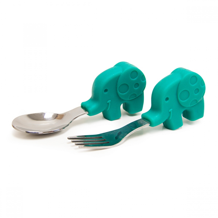 Marcus & Marcus Palm Grasp Spoon & Fork Set- Ollie