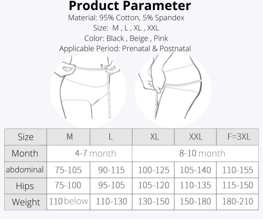 Bmama Underwear Under the Bump Cotton Panties- Basic Set
