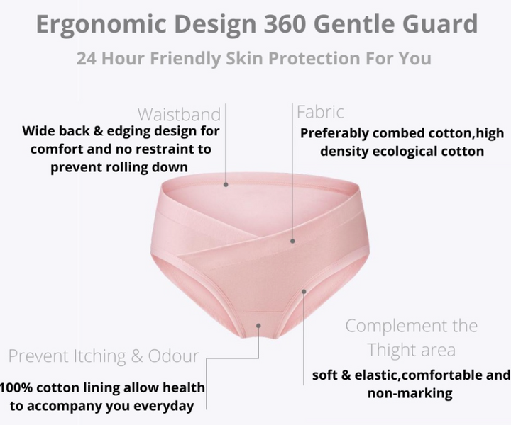 Bmama Underwear Under the Bump Cotton Panties- Color Set