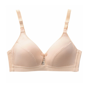 Bmama Super Soft Pad Pure Cotton Maternity/ Nursing Bra: Dandelion- Beige