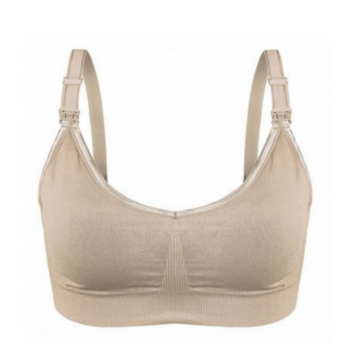 Bmama Supportive Sporty Nursing Bra Up Way Open: Honesty- Beige