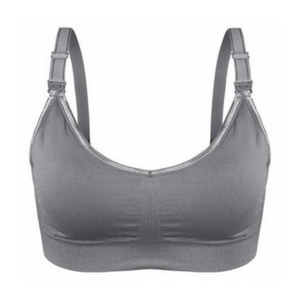 Bmama Supportive Sporty Nursing Bra Up Way Open: Mallow- Grey