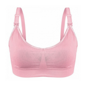 Bmama Supportive Sporty Nursing Bra Up Way Open: Mallow- Pink