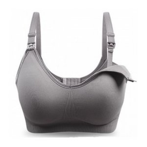 Bmama Supportive Sporty Nursing Bra Up Way Open: Mallow- Grey