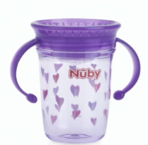 Nuby 360 Wonder Twin Handle Tritan Printed Cup 240ml