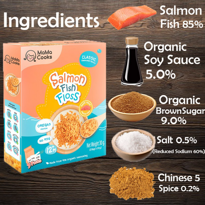 MaMa Cooks Salmon Fish Floss Classic- Seasoned Flavour