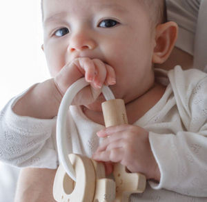 Plan Toys Baby Key Rattle- Natural
