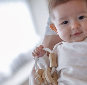 Plan Toys Baby Key Rattle- Natural