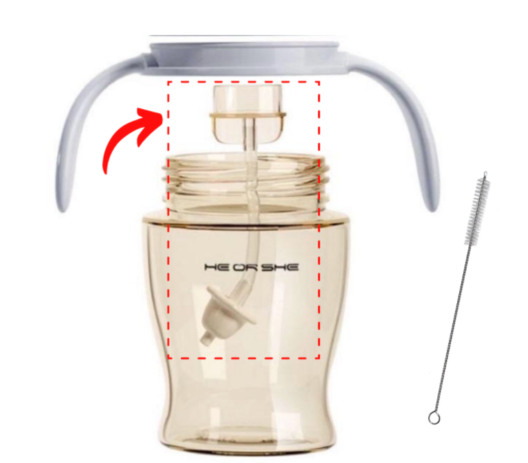 HE OR SHE Sippy Cup Stage 1 Replacement Straw 6+ months