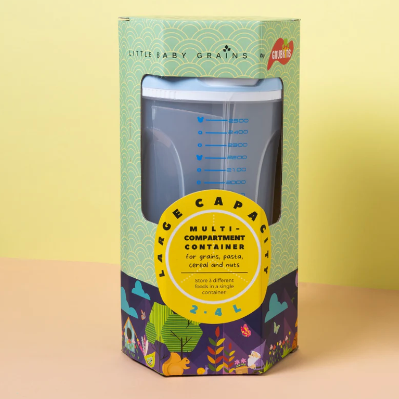 Gnubkins Multi-Compartment Container- Baby Blue