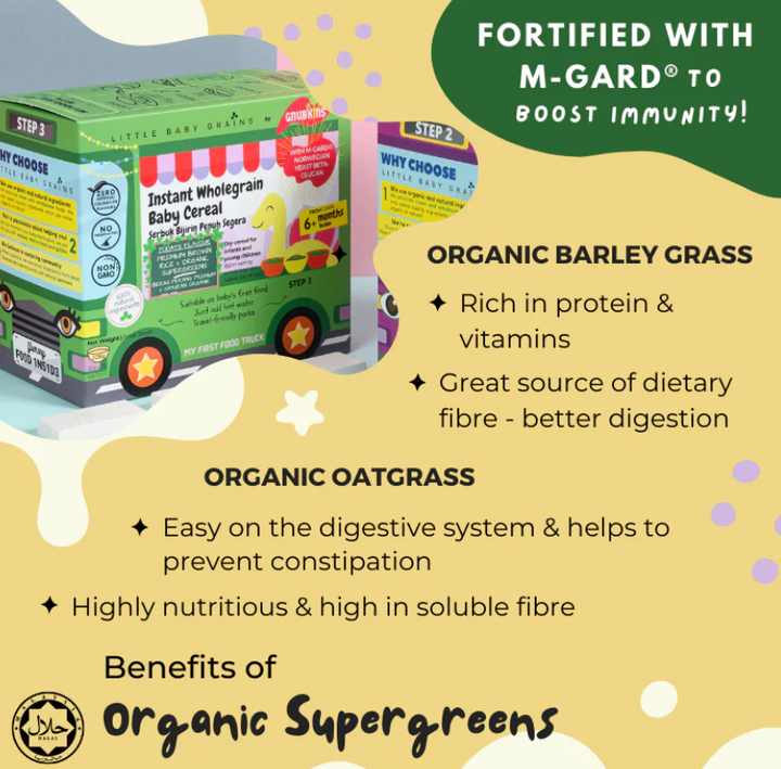 Gnubkins Premium Organic Supergreens Instant Cereal- Step 3