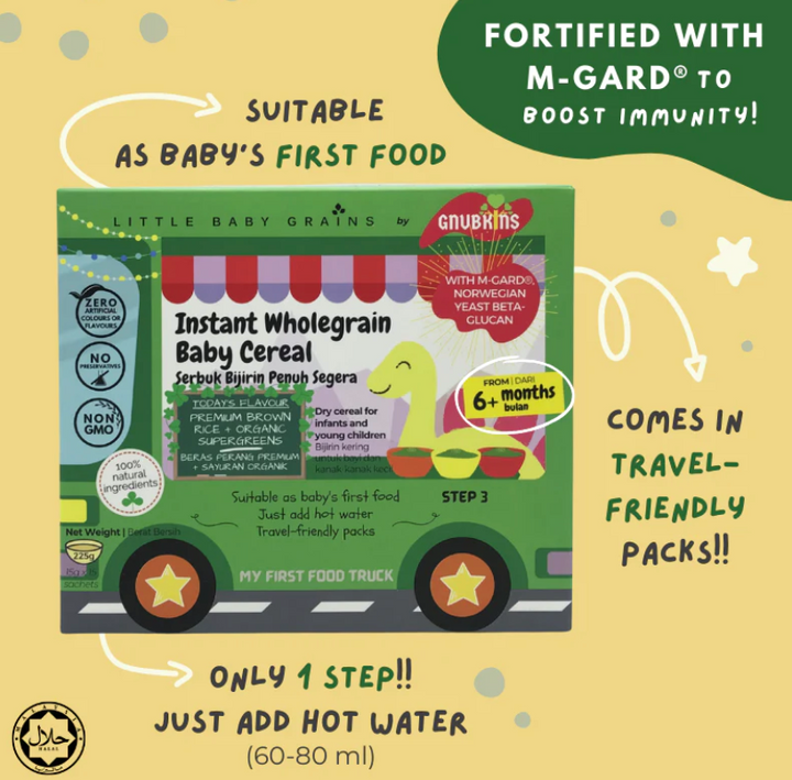 Gnubkins Premium Organic Supergreens Instant Cereal- Step 3