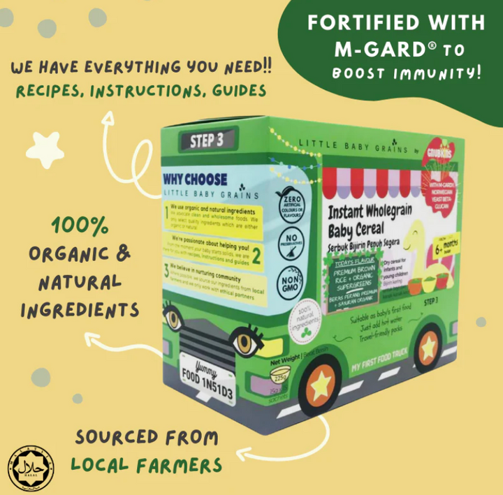 Gnubkins Premium Organic Supergreens Instant Cereal- Step 3