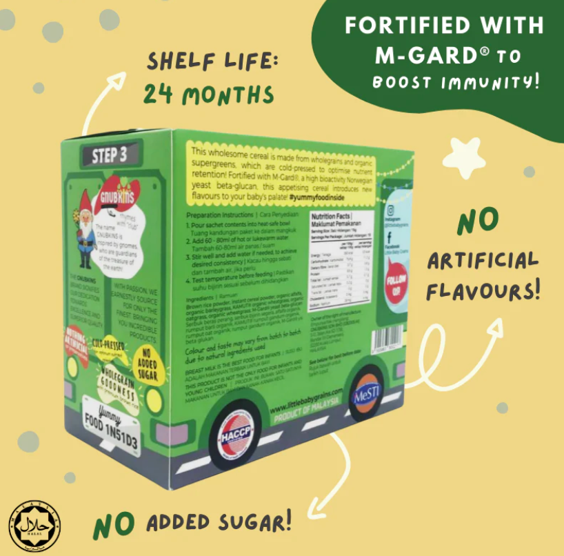 Gnubkins Premium Organic Supergreens Instant Cereal- Step 3