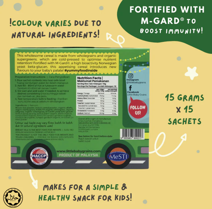 Gnubkins Premium Organic Supergreens Instant Cereal- Step 3