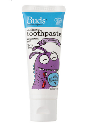 Buds Organics Children Toothpaste with Fluoride 3-12y 50ml