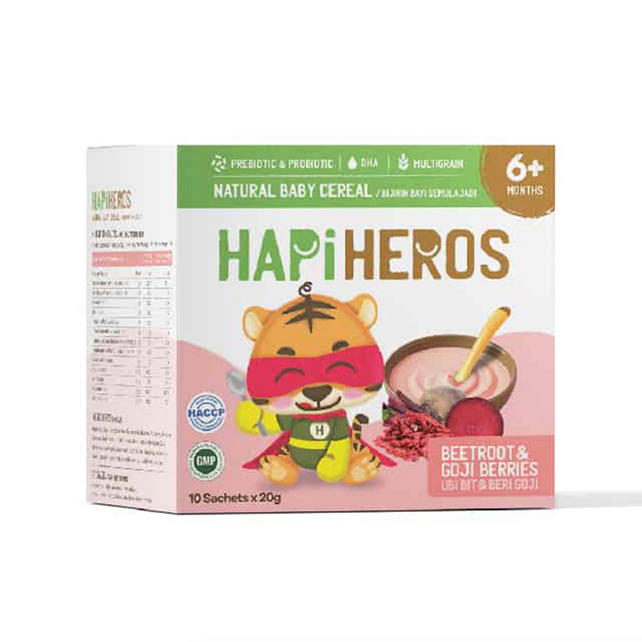 Hapi Heros Baby Cereal– Beetroot & Goji