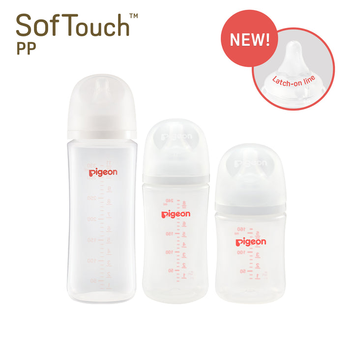 Pigeon SofTouch Wide Neck PP Nursing Bottle