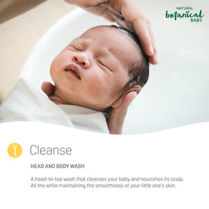 Pigeon Natural Botanical Baby Head and Body Foam Wash 350ml
