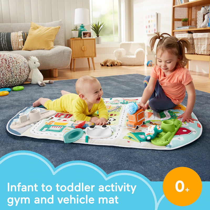 Fisher-Price Joyful Journeys Activity City Gym to Jumbo Play Mat (GJD41)