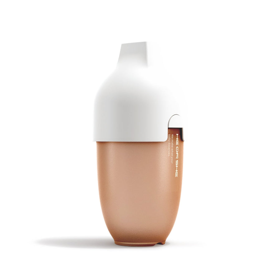 HE OR SHE Ultra Wide Neck Baby Bottle 8oz/ 240ml (6m+)- White