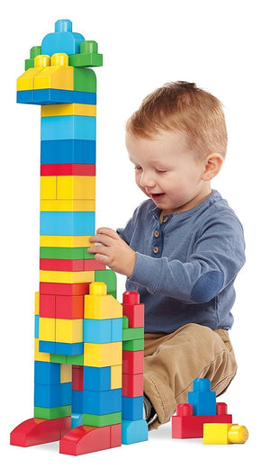 Fisher-Price Mega Bloks Big Building Bag 80 Pieces- Classic