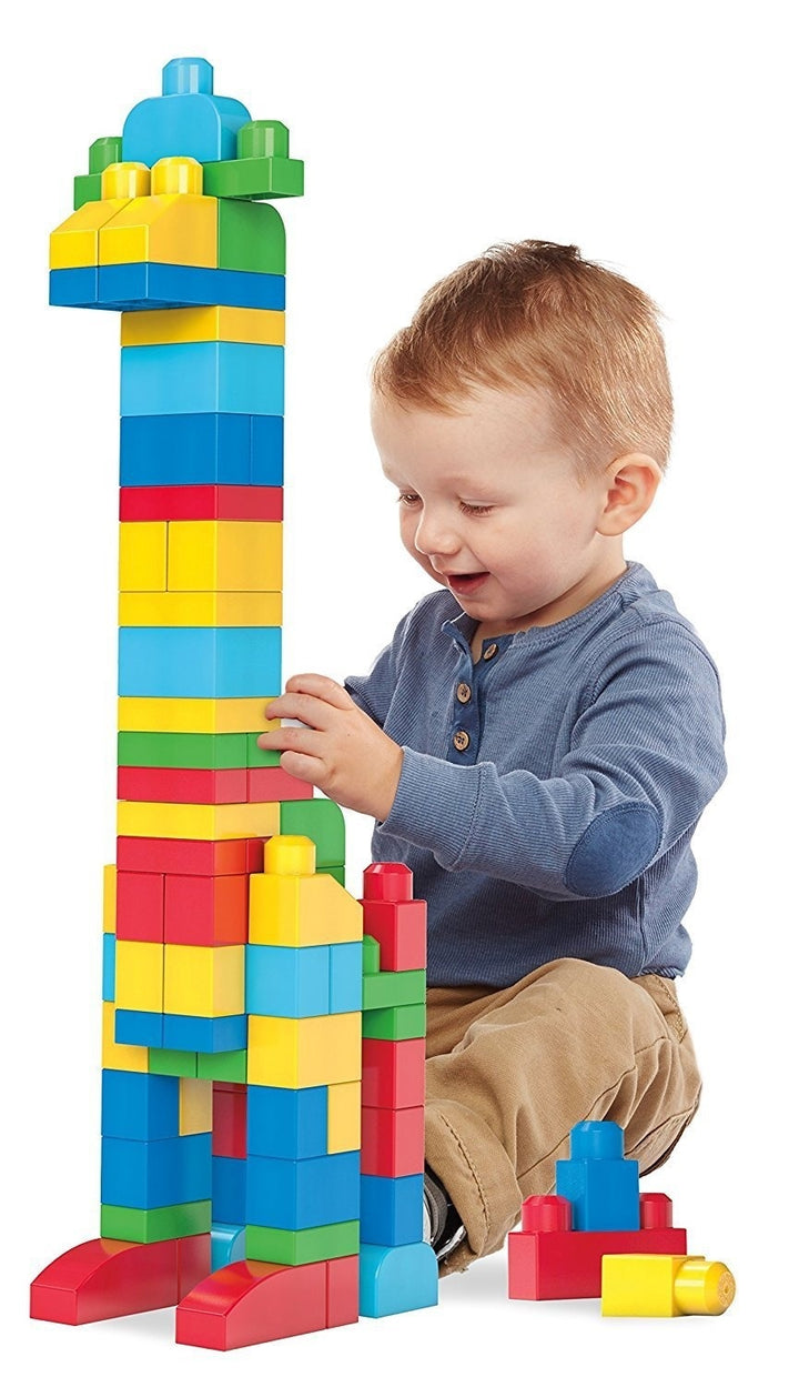 Fisher-Price Mega Bloks Big Building Bag 80 Pieces- Classic