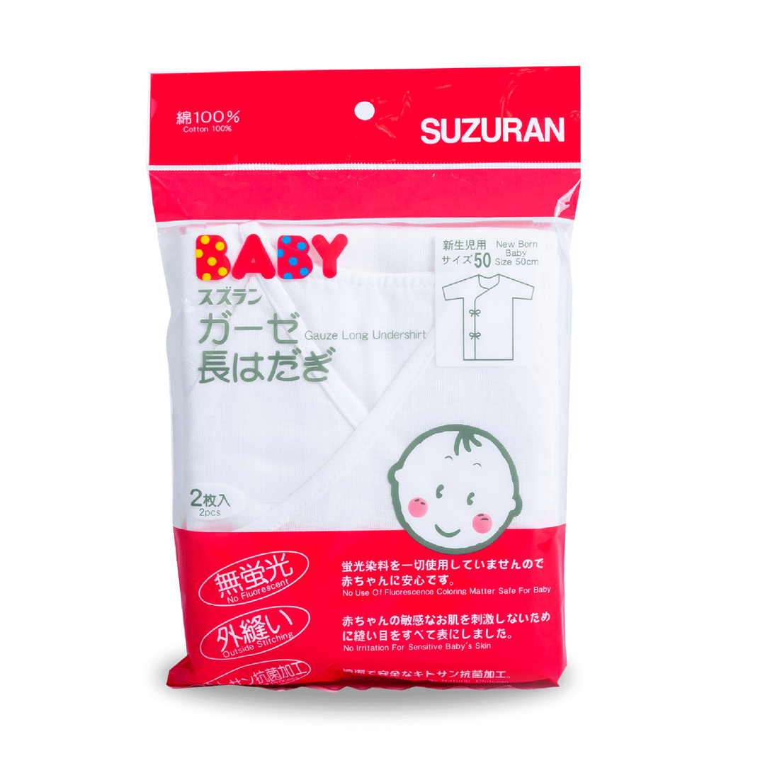 Suzuran Baby Gauze Long Undershirt 2 pcs