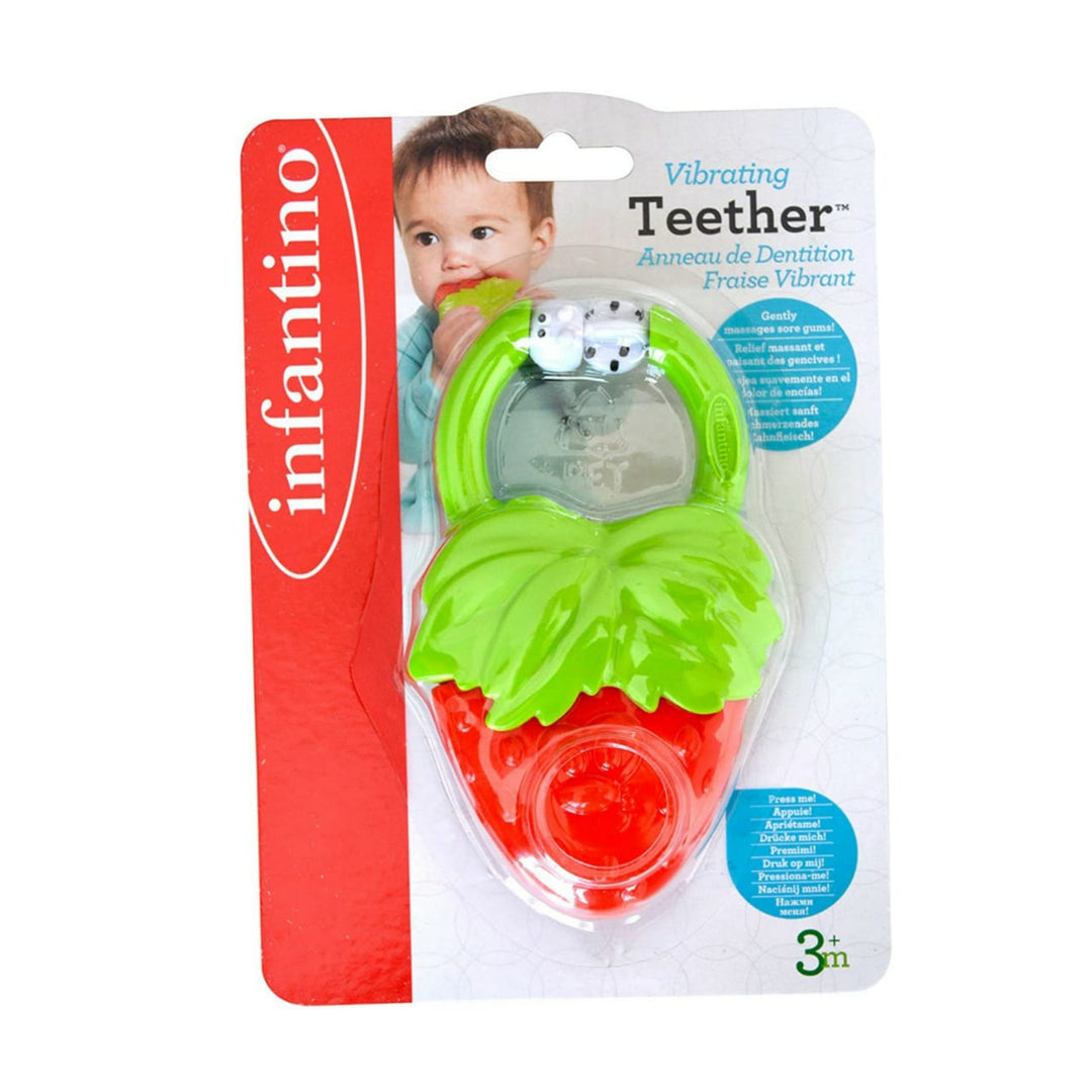 Infantino Vibrating Teether- Strawberry (F216429)