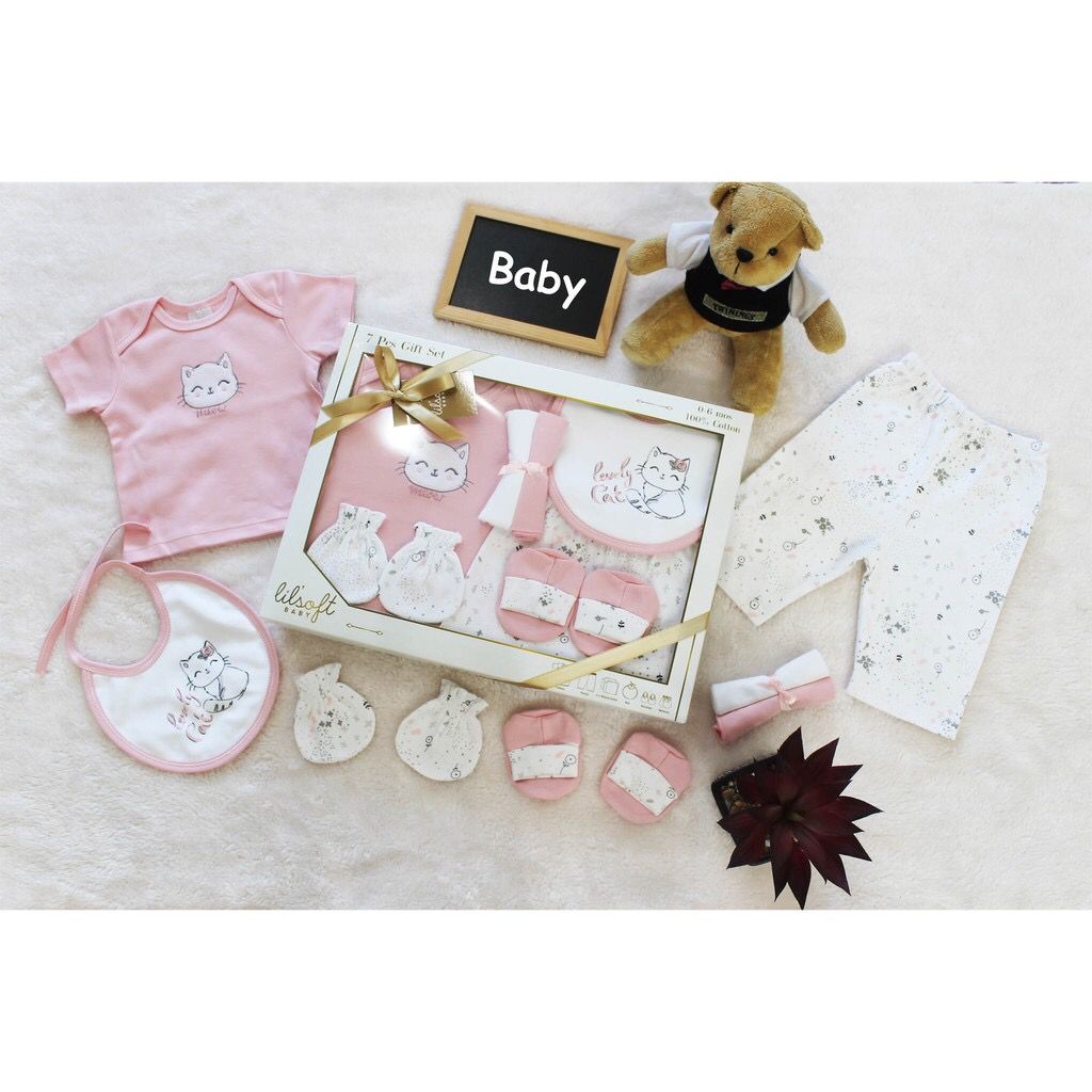 Lil'soft 7 pcs Gift Box- Pink Kitty