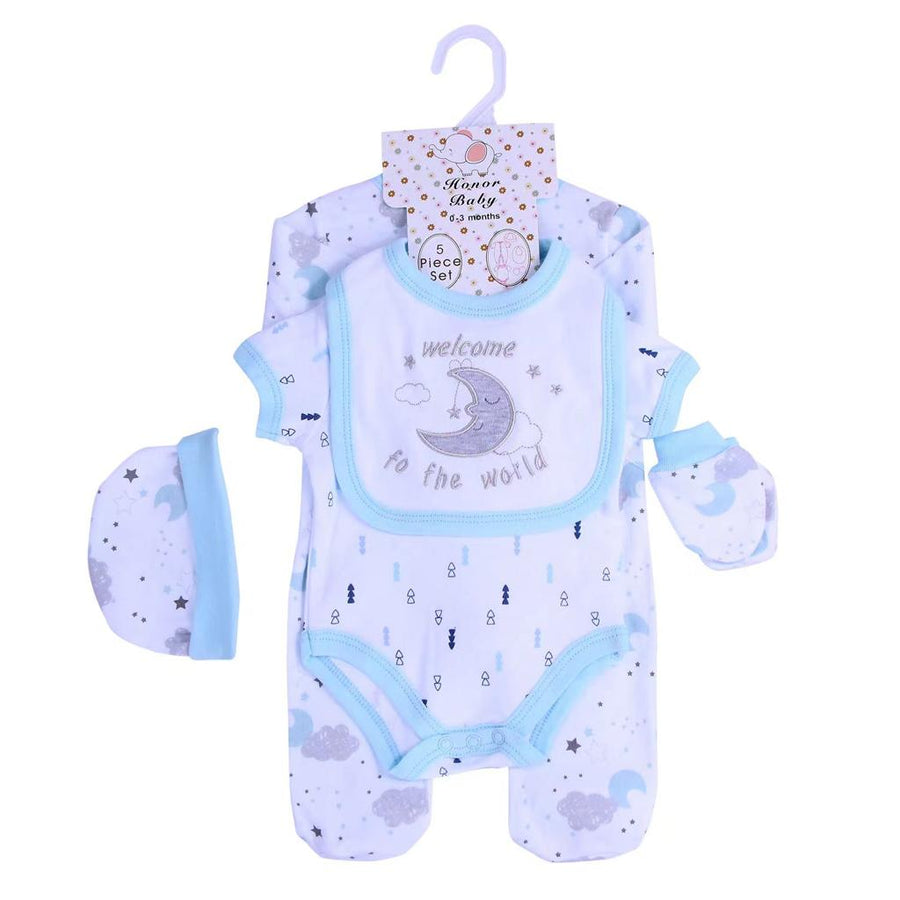 Earth Bebe 5 in 1 Baby Multi Set - Blue Moon – image 1