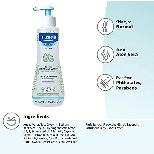 Mustela No Rinse Cleansing Water 300ml