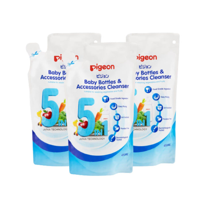 Pigeon Baby Bottles & Accessories Cleanser Refill 3 in 1 Set