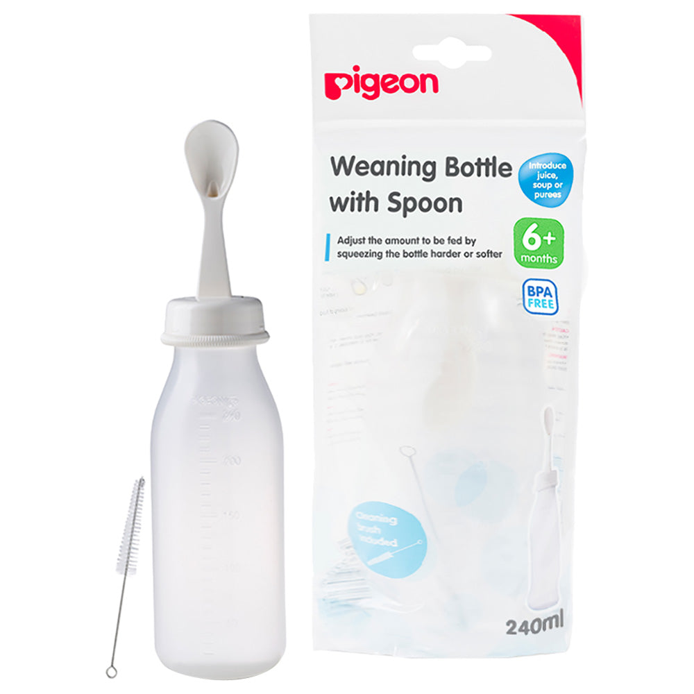 Pigeon Weaning Bottle with Spoon 240ml