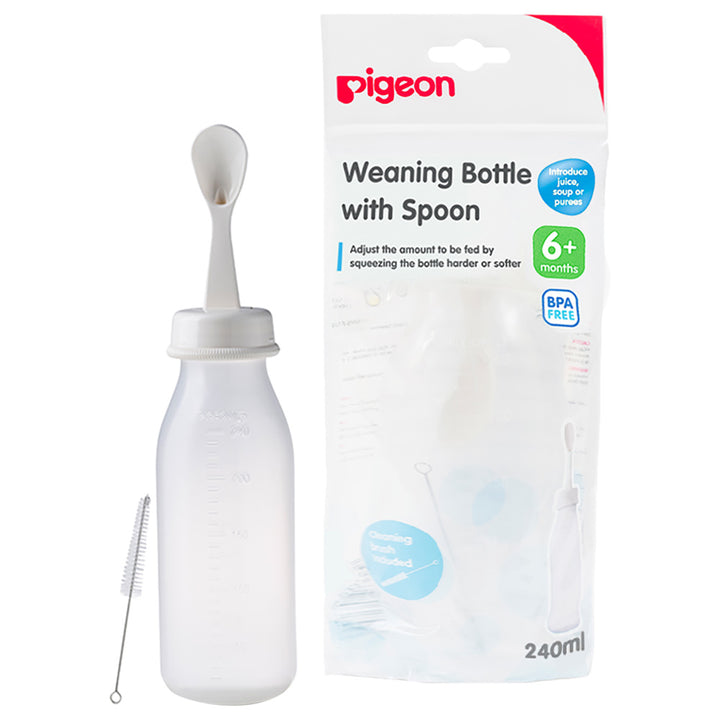 Pigeon Weaning Bottle with Spoon 240ml