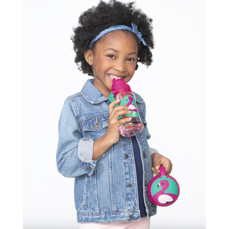 Skip Hop Zoo Straw Bottle- Flamingo